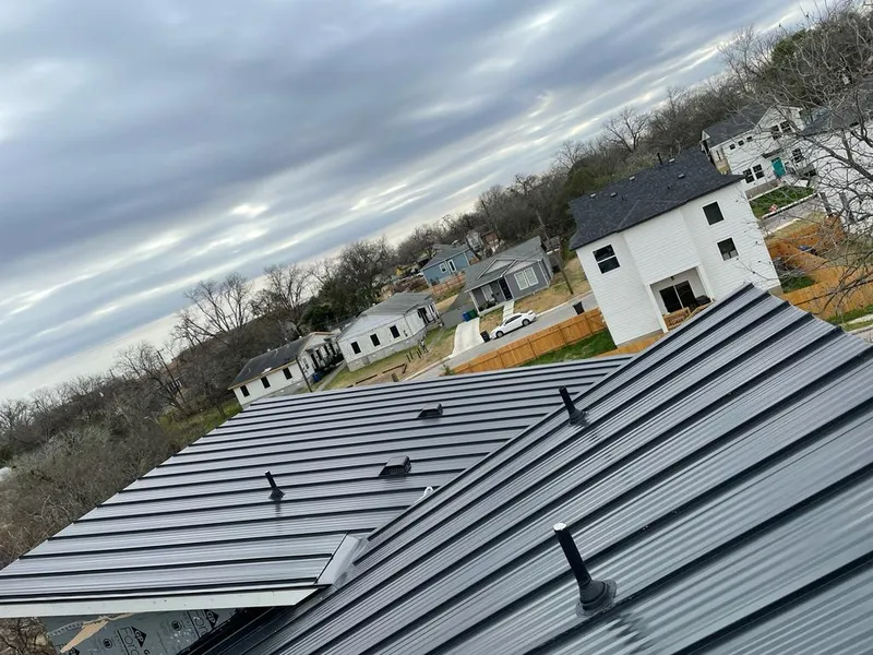 Standing seam metal roof panels with vents for Skylight Repair in Sky Lake